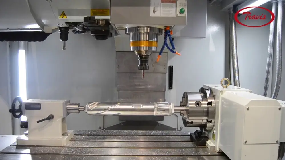 Fresadora Fresadora CNC Marca Travis M7 con 4to eje